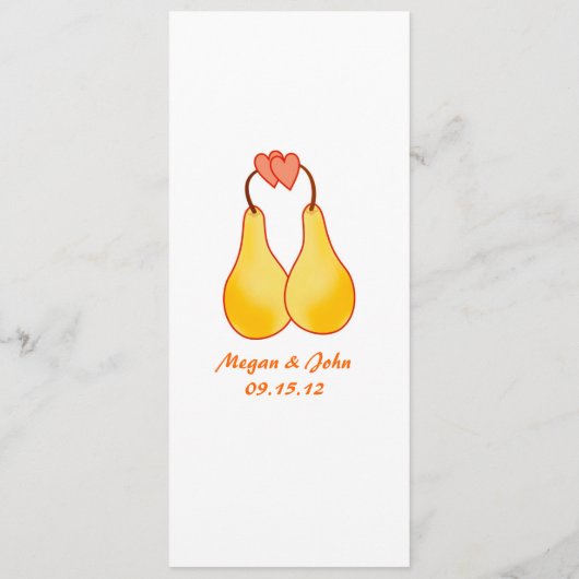 Un menu parfait de mariage de paires (Dos)