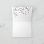 Un Merci de mariage de fleur sauvage (Intérieur)