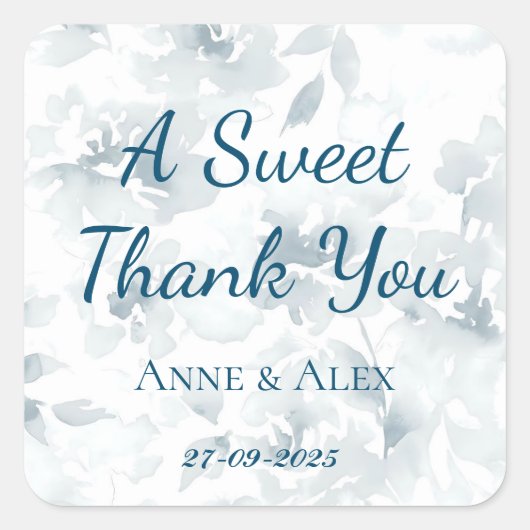 Un Merci doux - Stickers Mariage (Devant)