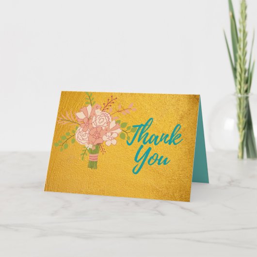 Un Merci Floral doré (Devant)