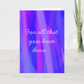 Un Merci très spécial (Devant)