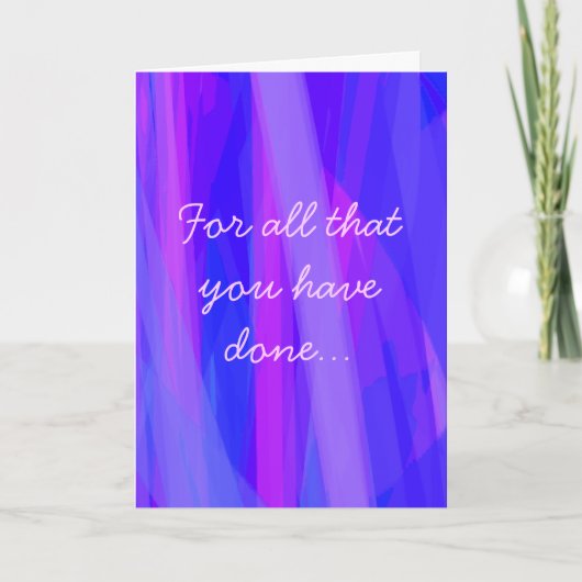 Un Merci très spécial (Devant)