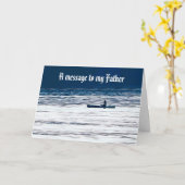 UN MESSAGE À MA CARTE PÈRE (Fleur jaune)