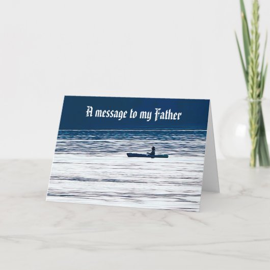 UN MESSAGE À MA CARTE PÈRE (Devant)