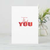 Un message de Merci sincère (Debout devant)