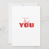 Un message de Merci sincère (Dos)