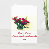 Un message de Valentine - carte vintage de (Dos)