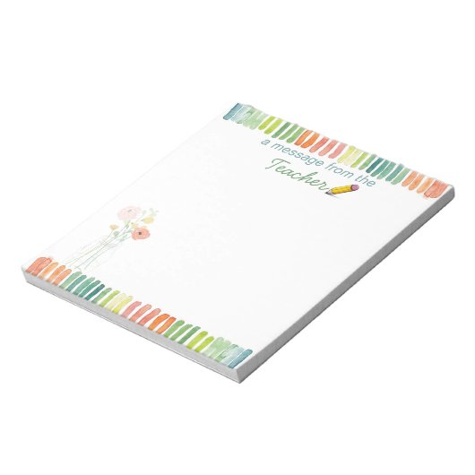 Un message du carnet de notes de l'enseignant (Tourné)