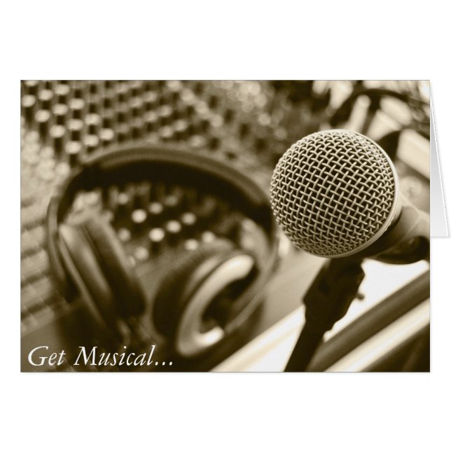 Un microphone et un casque (Devant horizontal)