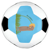 Un mignon chien de prairie reniflant la caricature (Tourné)