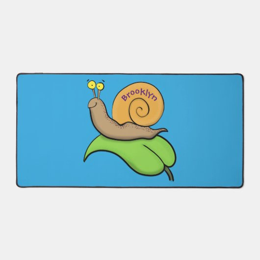 Un mignon escargot heureux sur une illustration d' (Recto)
