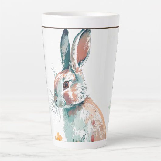 Un mignon hamster mangeant une tasse design carott (Devant)