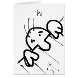 Un mignon homme en caricature qui regarde au-dessu