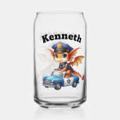 Un mignon petit dragon dans une voiture de police (Recto)