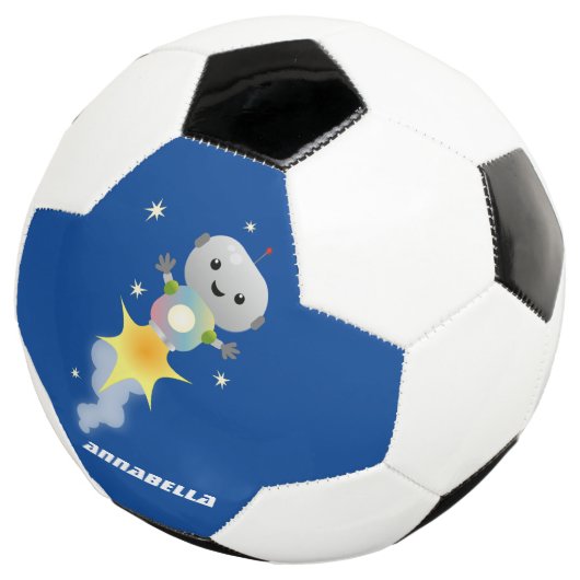 Un mignon robot volant dans l'espace dessin animé (3/4)