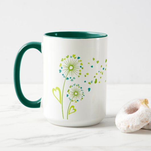 Un Mille Souhaite Dandelion Mug (Avec donut)