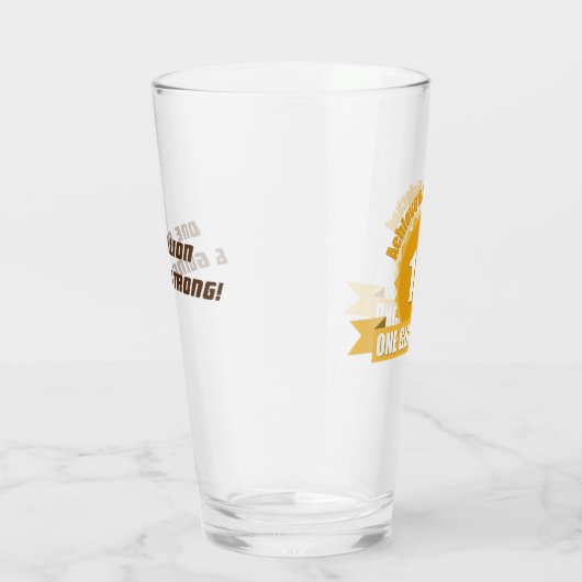 Un milliard de verre de pinte d'anniversaire de (Droite)