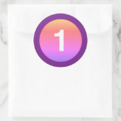 UN MOIS BÉBÉ INFANT STICKER AGE AGE 72MARKETING (Sac)