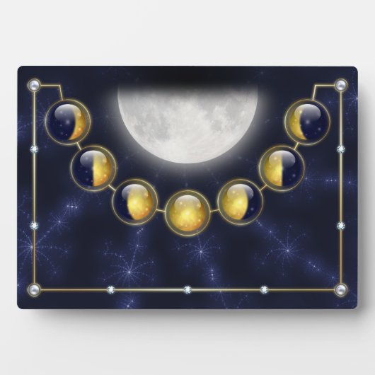 Un mois dans la vie de la Moon Photo Plaque (Devant)