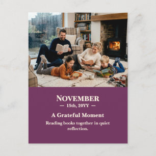 Un moment de gratitude Photo carte postale de souv