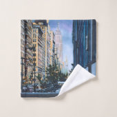 Un moment de silence dans la ville (Gant de toilette)