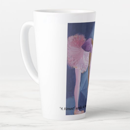 "Un moment" Latte Mug (Angle gauche)