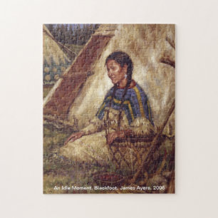 Un moment oisif, puzzle de femme de Natif