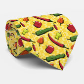 Un monde de poivrons Cravate masculin (Roulé)