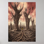 Un monde mort | AI Art Poster (Devant)