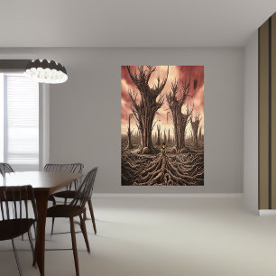 Un monde mort   AI Art Poster