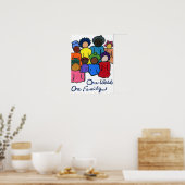 Un monde, une famille Poster multiculturel (Cuisine)