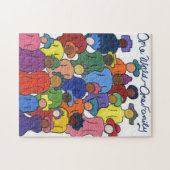 Un monde, une famille Puzzle multiculturel (Horizontal)