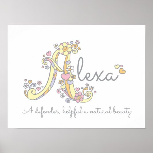 Un monogramme d'art Alexa Gira signifie poster (Devant)