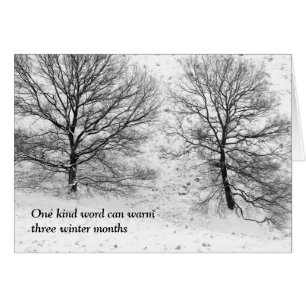 Un mot aimable peut chauffer