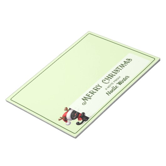 Un mot de - Bloc-notes chat de Noël indiscret (Incliné)