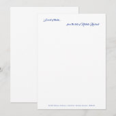 Un mot de remerciement... Carte de remerciements C (Devant / Derrière)