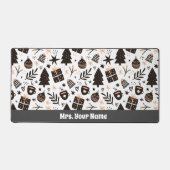 Un Motif de Noël noir et blanc (Recto)