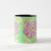 Un Motif de Zinnia sur une Mug (Centre)