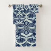 Un motif d'impression en tissu gris vif b (En situation)