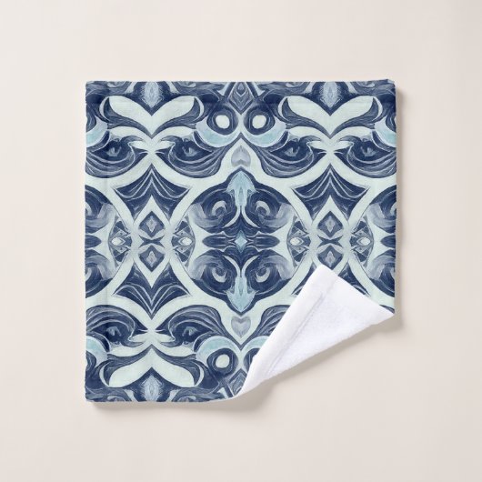 Un motif d'impression en tissu gris vif b (Gant de toilette)