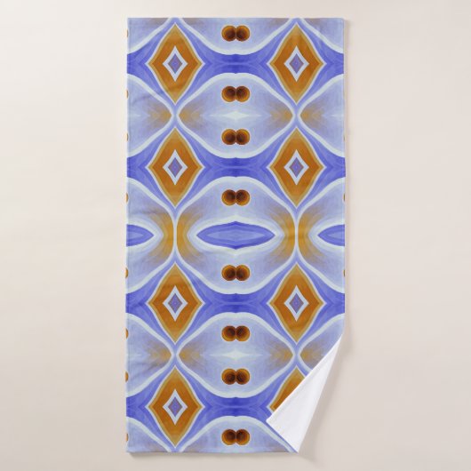Un motif d'impression en tissu multicolore dynamiq (Serviette de bain)