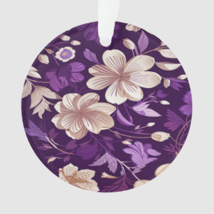 Un motif floral avec arrière - plan violet