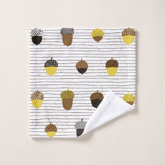 Un motif sans soudure. Décor de surface d'automne. (Gant de toilette)