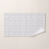 Un motif texturé aux teintes blanches et grises, (Serviette à main)