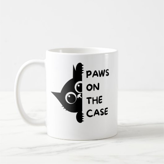 Un mug à café avec un chat dessus "Tellement uniqu (Gauche)