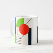 Un mug au look moderne et formes géométriques. (Devant gauche)