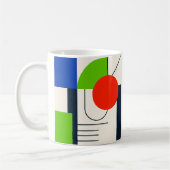 Un mug au look moderne et formes géométriques. (Gauche)