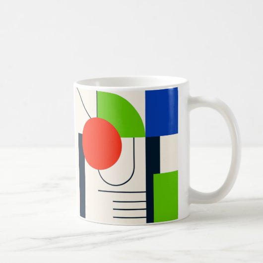 Un mug au look moderne et formes géométriques. (Droite)