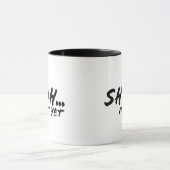 Un mug avec la phrase « chut pas encore » classiqu (Centre)