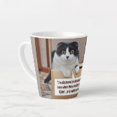 Un mug Latte de dimension alternative (Angle gauche)